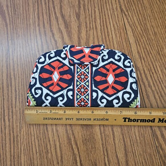 Vera Bradley Clutch Sun Valley Kiss n' Snap Double Kiss Lock Organizer Wallet - Picture 2 of 9